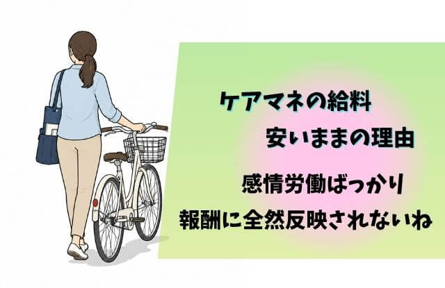 ケアマネ,給料,安い